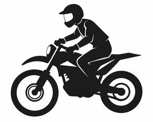 Dirt Bike Racing silhouette, BMX Motorcycle icon, Stunt Bike, Bmx Clipar