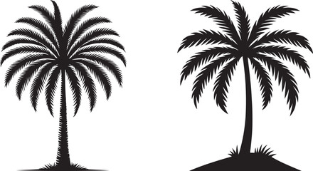 Obraz premium palm trees silhouettes