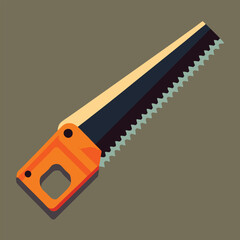 Hand Saw Vector illustration.