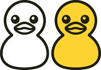 Toy duck icon special collection colorful icon set.