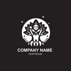 vector dental tree logo desigm 