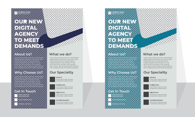 Corporate flyer, flyer template