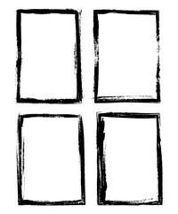 Brush stroke grunge frame