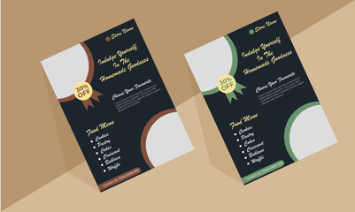 Food flyer, flyer template,
