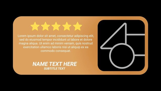 Modern Corporate Business Testimonial Rating With Image and Stars
