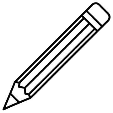 black and white pencil drawing clip art preview