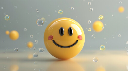 Naklejka premium emoji happy