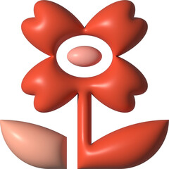 3D Color Flower 