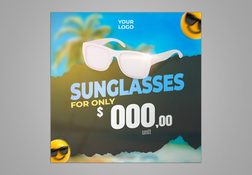 Sunglasses Social Media Template