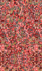 DAV-0752- animal floral camouflage print