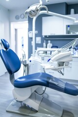 In a modern dental clinic, professionals perform intricate procedures on patients while utilizing advanced equipment and techniques