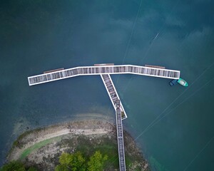 T&acirc;mega River Park in Marco de Canaveses, through Drone.