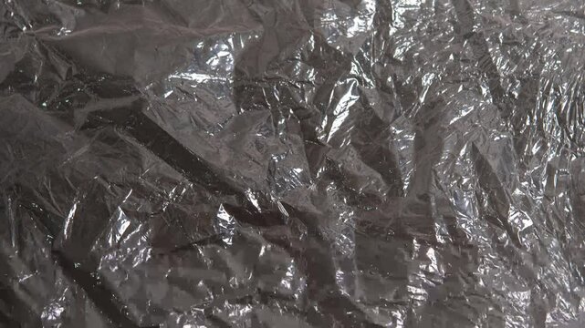 looping White plastic film wrap texture background animation, 4K footage