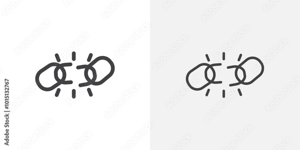 Poster weakness icon vector icon set in black and white color.