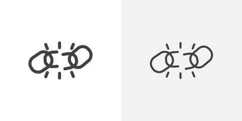 Weakness icon vector icon set in black and white color. © Craft Studio