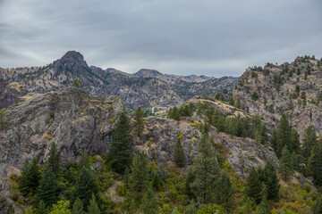 Aerial view of Tower Rock state park