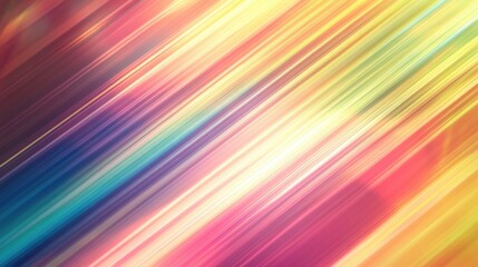 Neon Spectrum Glow. Concept of Bright Neon Rainbow Light Flowing in Abstract Black Background
