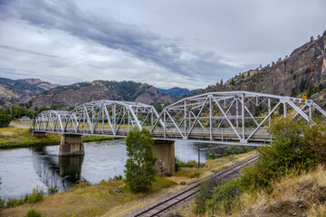 Obraz premium The Hardy Bridge in Montana