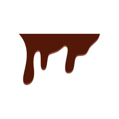 Dripping melted chocolate illustration