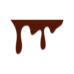 Dripping melted chocolate illustration