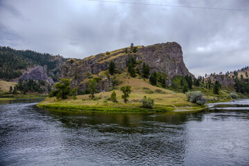 The Missouri River in hidden canyon