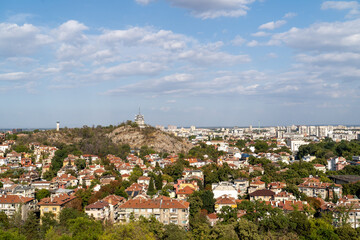 Fototapeta premium View from Plovdiv city situated in Bulgaria