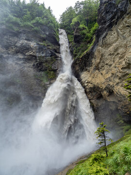 Reichenbach falls in a rainy day