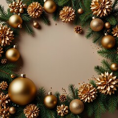 Merry Christmas background with glowing dots light golden stars and bubbles Best New background 