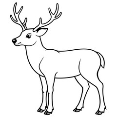 deer silhouette vector