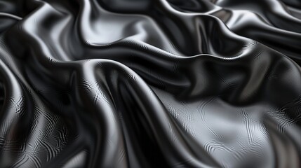 Naklejka premium Abstract background showing a black leather surface 