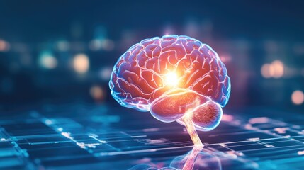 Vibrant brain illustration highlighting neurological awareness and world stroke day
