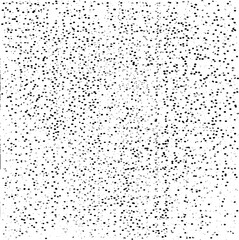 Snow, stars, twinkling lights, rain drops on black background. Abstract vector noise. Small particles of debris and dust. Distressed uneven grunge texture overlay.