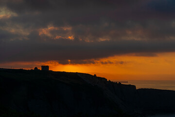photographs of beautiful landscapes at sunset by the sea