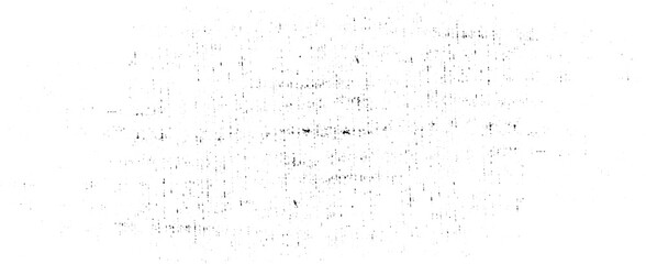 Monochrome texture composed of irregular graphic elements. Distressed uneven grunge background. Abstract vector illustration. Overlay for interesting effect and depth. Isolated on white background.