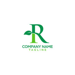 creative of letter leaf logo design