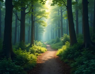 Obraz premium Glade in the forest