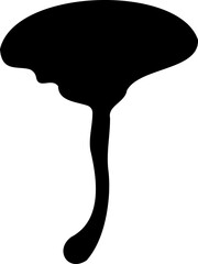 Mushroom silhouette icon vector image. Big set of mushroom - Edible and non-edible mushrooms. Vector illustration