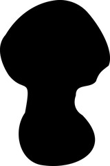 Mushroom silhouette icon vector image. Big set of mushroom - Edible and non-edible mushrooms. Vector illustration