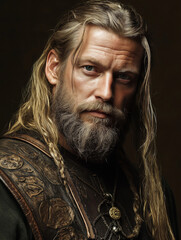 Fototapeta premium Portrait of Viking