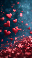 Obraz premium red hearts