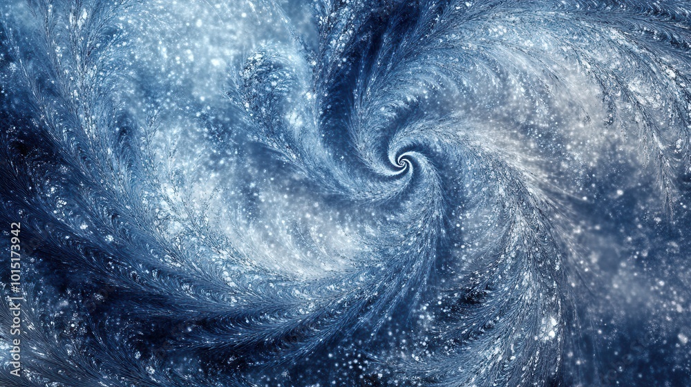 Aufkleber A mesmerizing swirl of stars and cosmic dust creates a stunning visual of galactic movement in the vastness of space. Generative AI