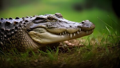 Obraz premium close up of an alligator