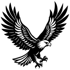 eagle with wings illustration 