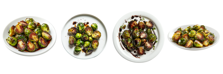 Roasted Brussel Sprouts with Balsamic Glaze.