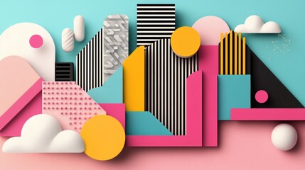 Obraz premium A vibrant and colorful illustration with moving elements, symbolizing the interactive and dynamic nature of modern technology.