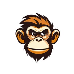 Fototapeta premium Monkey on white background