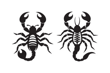 Scorpion Silhouette Vector Illustration – Perfect for T-Shirts, Hoodies & Stickers
