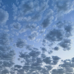 blue sky with clouds