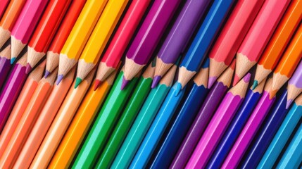 Fototapeta premium Colorful Art Supplies for Back to School Preparation