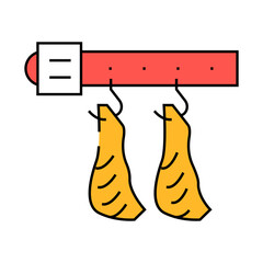 carcass conveyor line icon vector. carcass conveyor sign. isolated symbol illustration